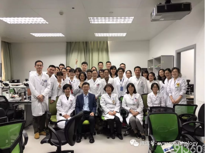香港伊利沙伯医院病理顾问医生卓华教授来我中心病理科进行教学讲座