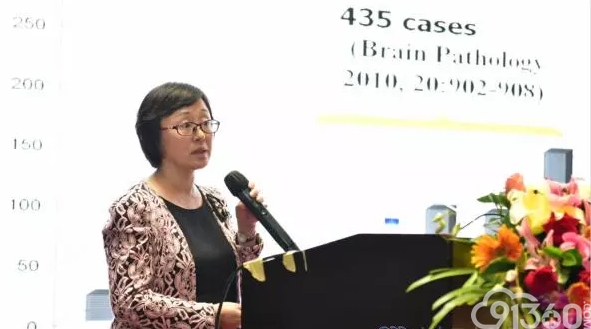 北京宣武医院朴月善教授发表了《难治性癫痫相关病理学的研究进展》的主题演讲