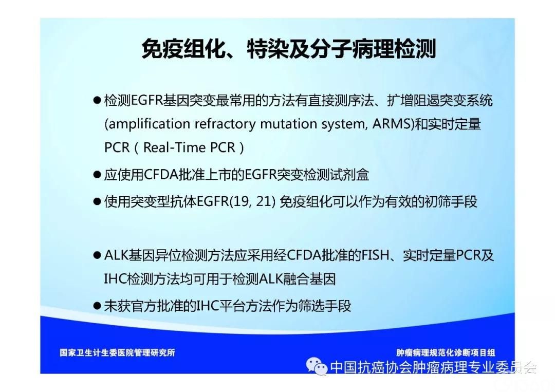 肿瘤病理规范化诊断标准 第3部分:肺癌病理诊断标准