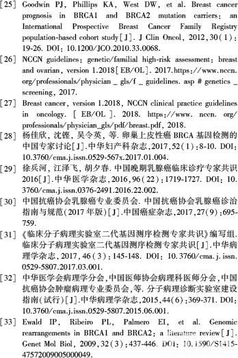 中国专家共识:乳腺癌易感基因的下一代测序技术检测流程标准规范