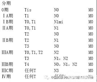 乳腺癌TNM分期(AJCC 第七版)