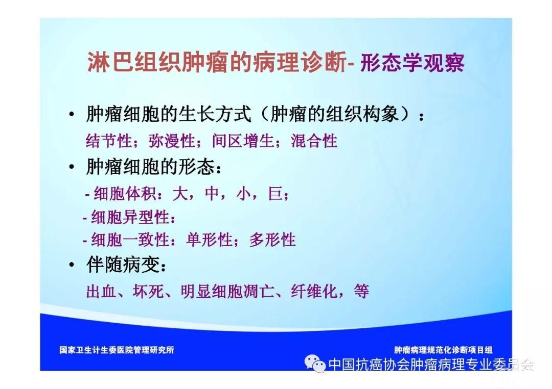 肿瘤病理规范化诊断标准 第2部分:淋巴组织肿瘤病理诊断标准