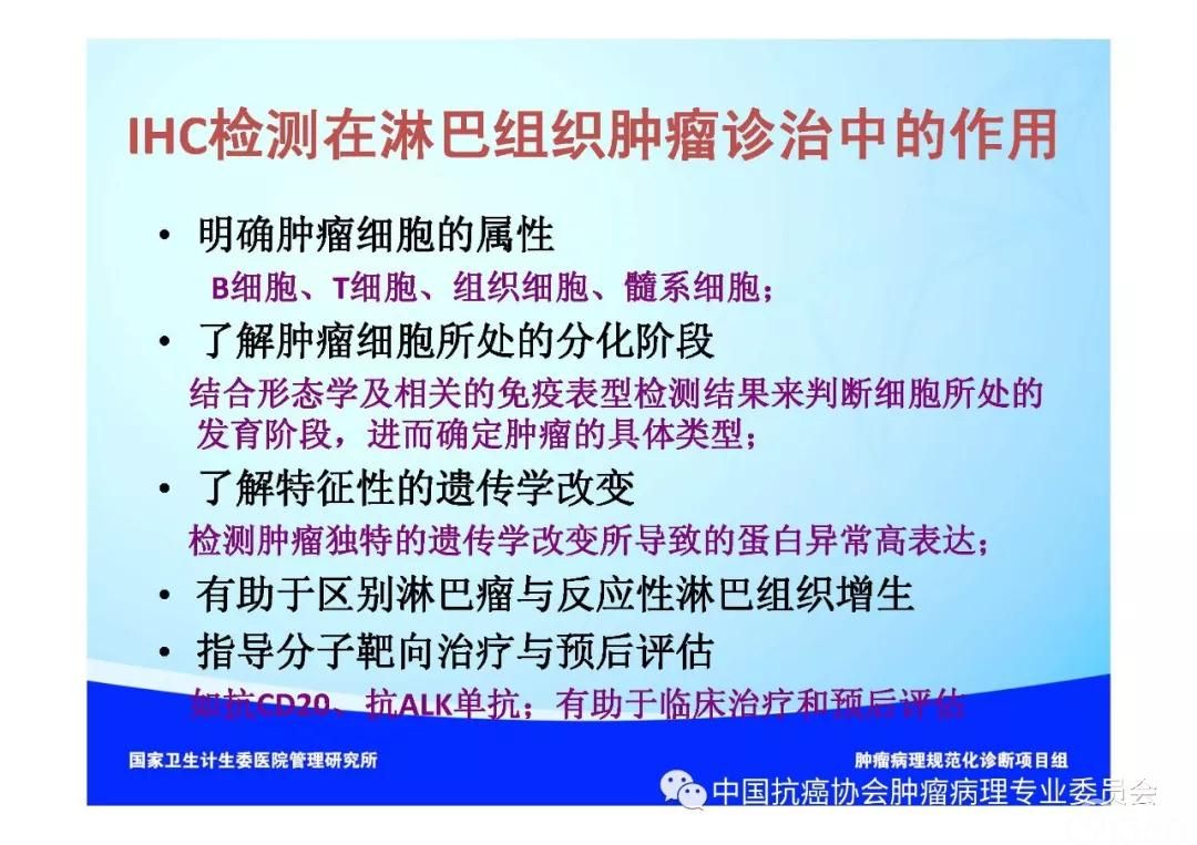 肿瘤病理规范化诊断标准 第2部分:淋巴组织肿瘤病理诊断标准