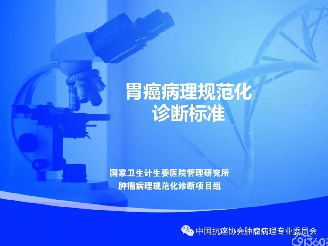 肿瘤病理规范化诊断标准 第4部分:胃癌病理诊断标准