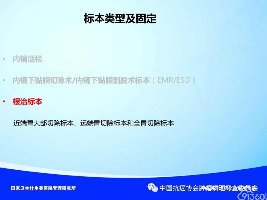肿瘤病理规范化诊断标准 第4部分:胃癌病理诊断标准