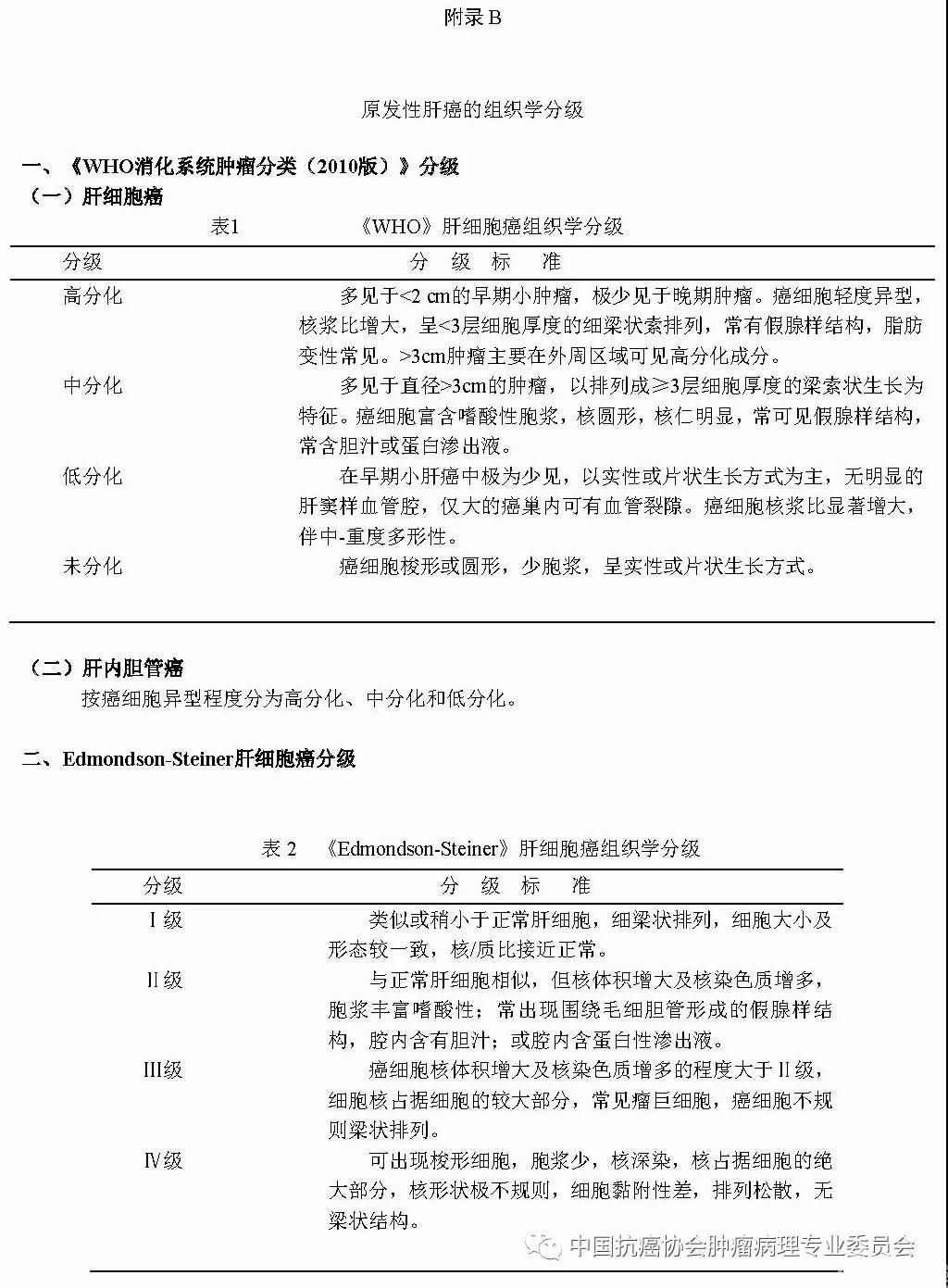肿瘤病理诊断规范 第8部分:肝癌病理诊断规范