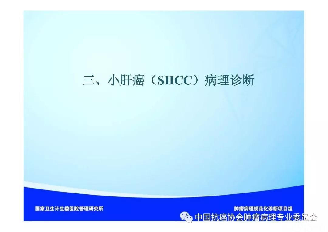 肿瘤病理诊断规范 第8部分:肝癌病理诊断规范