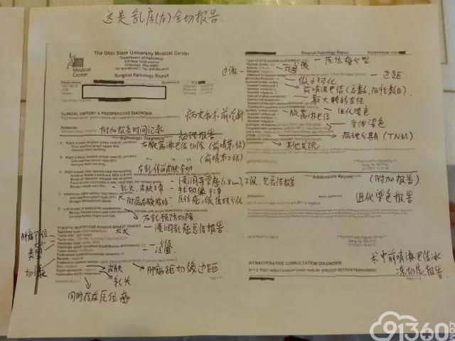 一份病理报告里的中美医疗差别