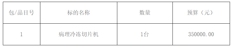 浏阳市中医医院病理冷冻切片机政府采购竞争性谈判邀请公告