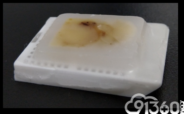 制作完成的蜡块