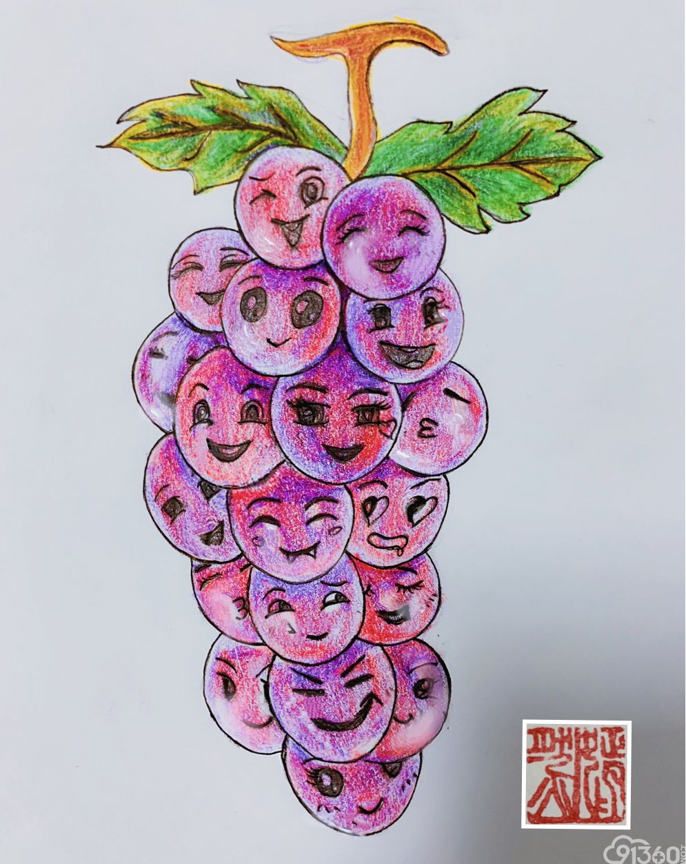 手绘病理世界—《笑脸》