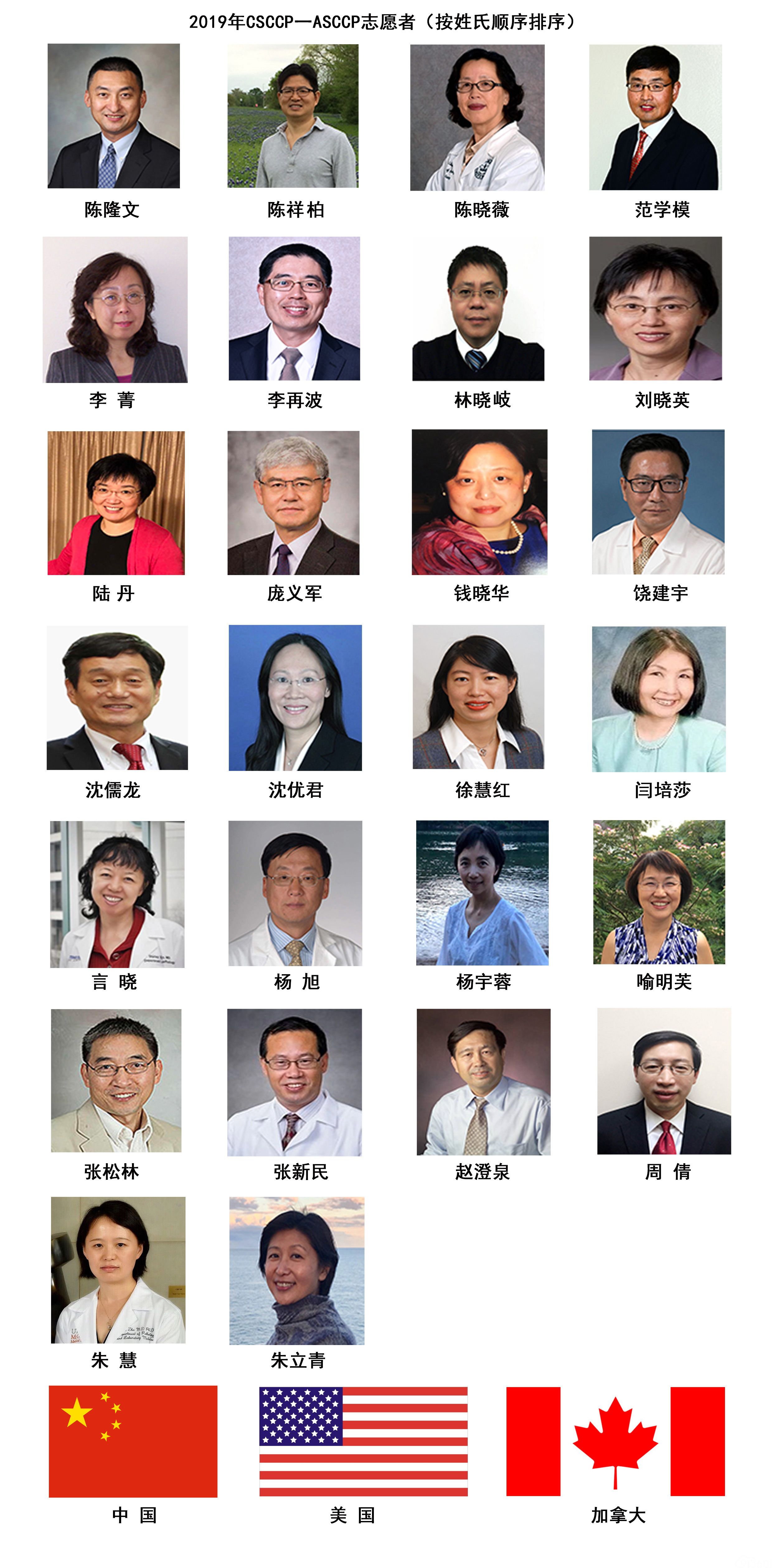2019年CSCCP一ASCCP志愿者